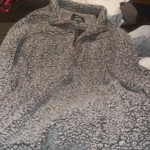 grey & black sherpa women’s XXL